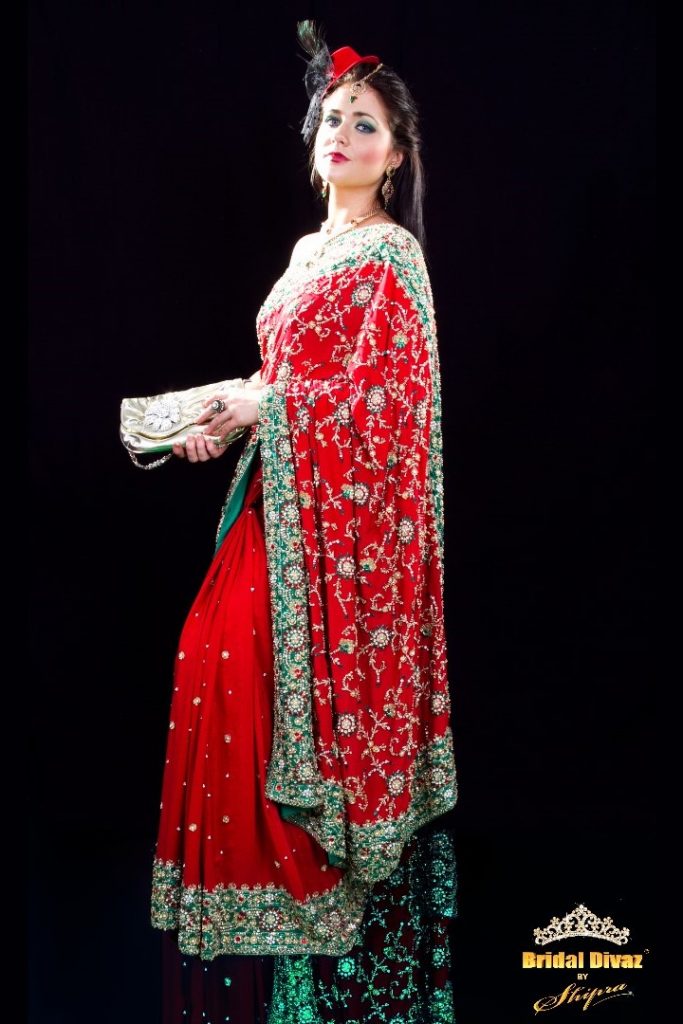 Expensive haute couture bridal wear, Bridal Saree in Delhi by BRIDAL DIVAZ ® by SHIPRA